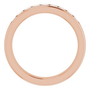 14K Rose 1 1/6 CTW Diamond Band