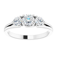 Load image into Gallery viewer, Platinum 3/4 CTW Diamond Anniversary Band
