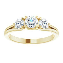 Charger l&#39;image dans la galerie, Bande d&#39;anniversaire en diamant jaune 14K 3/4 CTW
