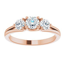 Charger l&#39;image dans la galerie, 14K Rose 3/4 CTW Diamond Anniversary Band
