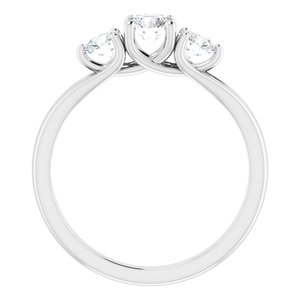 14K White 3/4 CTW Diamond Anniversary Band