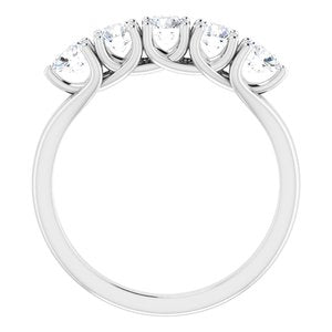 Platinum 1 CTW Diamond Anniversary Band