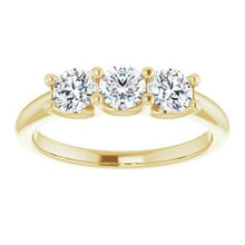 Load image into Gallery viewer, 14K Yellow 4.1 mm Round 3/4 CTW Diamond Anniversary Band
