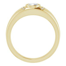 Load image into Gallery viewer, 14K Yellow 1/2 CTW Diamond Men&#39;s Bezel Ring
