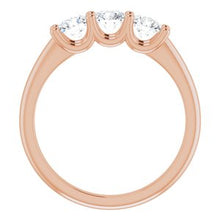 Charger l&#39;image dans la galerie, 14K Rose 4.1 mm rond 3/4 CTW Diamond Anniversary Band
