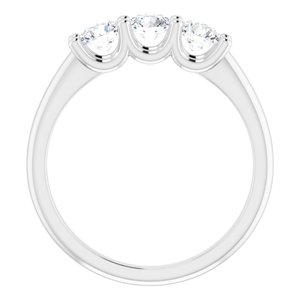 Platinum 4.1 mm Round 3/4 CTW Diamond Anniversary Band