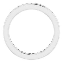 Charger l&#39;image dans la galerie, Bande d&#39;éternité carrée en platine 1,5x1,5 mm 1 CTW Diamond
