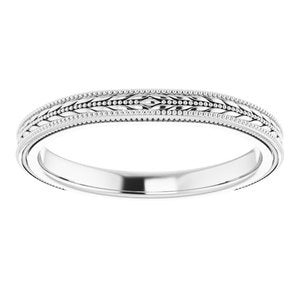 Sterling Silver Band for 4.1 mm Round Ring