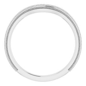 Sterling Silver Band for 8.2 mm Round Ring
