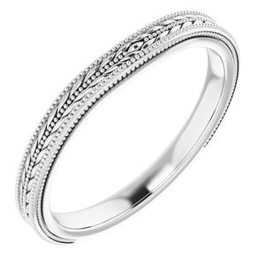 Sterling Silver Band for 4.8 mm Round Ring
