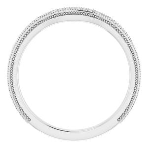 Sterling Silver Band for 8 mm Round Ring