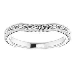 Sterling Silver Band for 8.8 mm Round Ring