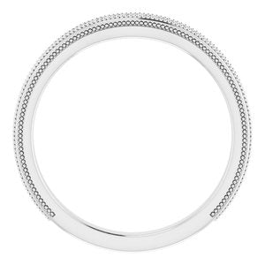 Sterling Silver Band for 5.8 mm Round Ring