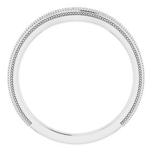 Sterling Silver Band for 7 mm Round Ring