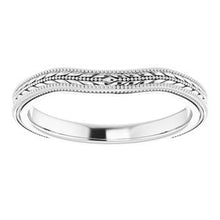 Load image into Gallery viewer, Sterling Silver Band for 8.2 mm Round Ring
