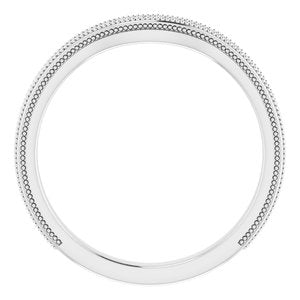 Sterling Silver Band for 7x5 mm Oval Ring