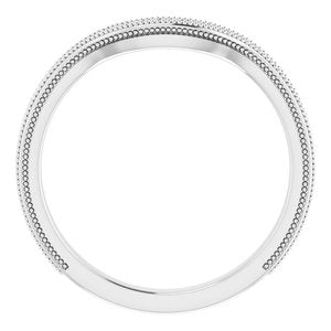 Sterling Silver Band for 12x10 mm Oval Ring