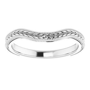 Sterling Silver Band for 15 mm Round Ring