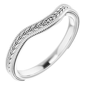 Sterling Silver Band for 11x9 mm Oval Ring