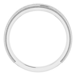 Sterling Silver Band for 5 mm Square Ring