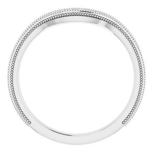 Sterling Silver Band for 12 mm Cushion Ring