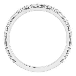 Sterling Silver Band for 5.5 mm Square Ring