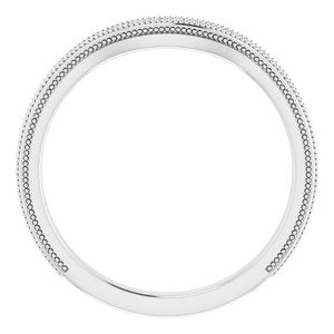 Sterling Silver Band for 7.5 mm Square Ring