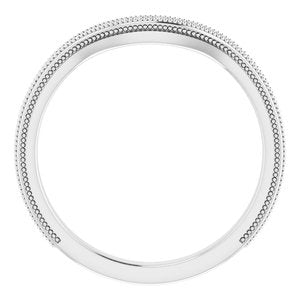 Sterling Silver Band for 10 mm Square Ring