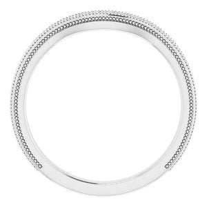 Sterling Silver Band for 8 mm Square Ring