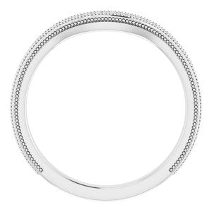 Sterling Silver Band for 9 mm Square Ring