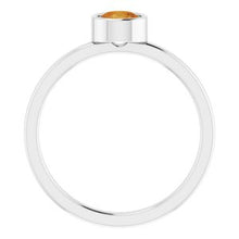 Charger l'image dans la galerie, Sterling Silver Imitation Citrine Ring
