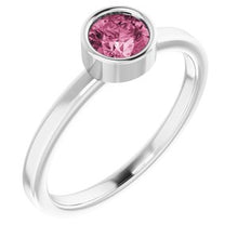 Charger l'image dans la galerie, Sterling Silver Imitation Pink Tourmaline Ring
