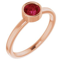 Load image into Gallery viewer, 14K Rose Ruby Ring
