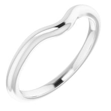 Load image into Gallery viewer, Sterling Silver Band for 8x6 mm Emerald Ring
