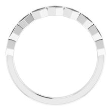 Load image into Gallery viewer, Sterling Silver Stackable Geometric Ring
