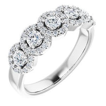 Charger l&#39;image dans la galerie, Bande d&#39;anniversaire en diamant blanc 3/4 CTW 14K
