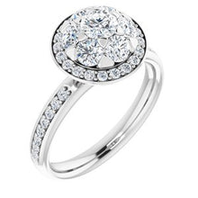 Load image into Gallery viewer, 14K White 1 1/8 CTW Diamond Engagement Ring
