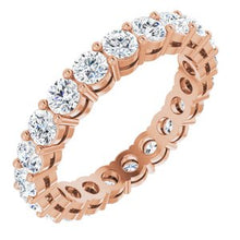 Charger l&#39;image dans la galerie, 14K Rose 2 1/8 CTW Diamond Eternity Band Taille 6.5
