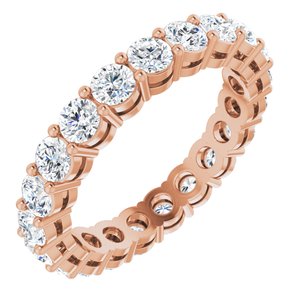 14K Rose 2 1/8 CTW Diamond Eternity Band Taille 6.5