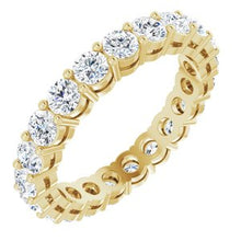 Load image into Gallery viewer, 14K Yellow 3/8 CTW Diamond Anniversary Band Size 8
