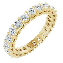 Load image into Gallery viewer, 14K Yellow 3/8 CTW Diamond Anniversary Band Size 5.5
