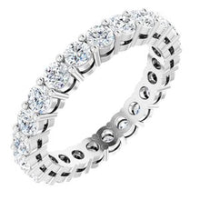 Charger l&#39;image dans la galerie, 14K White 1 3/8 CTW Diamond Eternity Band Taille 5
