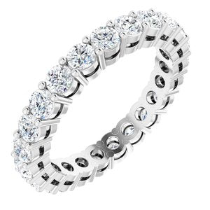 14K White 1 3/8 CTW Diamond Eternity Band Taille 5