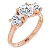 Load image into Gallery viewer, 14K Rose 7.5 mm Round Forever One‚Ñ¢ Moissanite Engagement Ring

