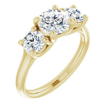 Load image into Gallery viewer, 14K Yellow 7.5 mm Round Forever One‚Ñ¢ Moissanite Engagement Ring
