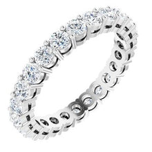 Load image into Gallery viewer, 14K White 1 7/8 CTW Diamond Eternity Band Size 6.5

