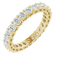 Load image into Gallery viewer, 14K Yellow 3/8 CTW Diamond Anniversary Band Size 5

