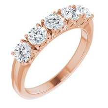 Charger l&#39;image dans la galerie, 14K Rose 1 CTW Diamond Anniversary Band
