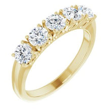Charger l&#39;image dans la galerie, Jonc anniversaire en diamant 14K jaune 1 CTW
