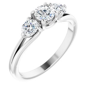 14K White 3/4 CTW Diamond Anniversary Band
